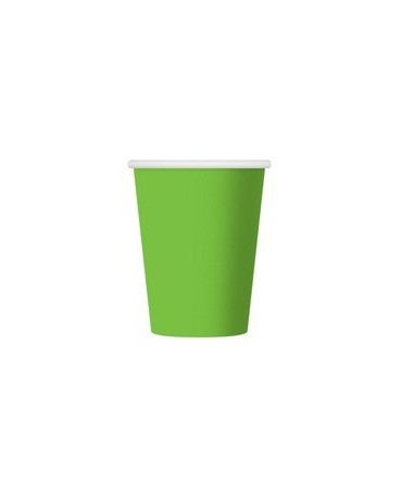 Papierové poháre - zelené 270 ml 6ks/P107