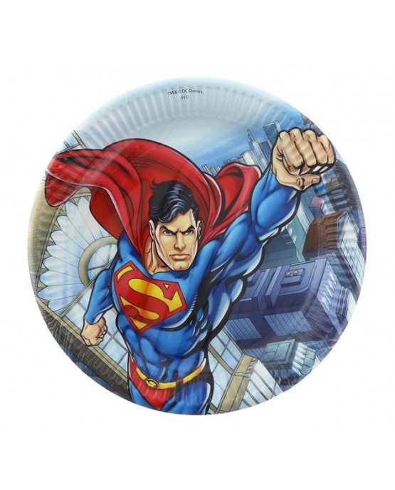 Tanieriky s motívom Superman-komiks - 23 cm - 8 ks/P228