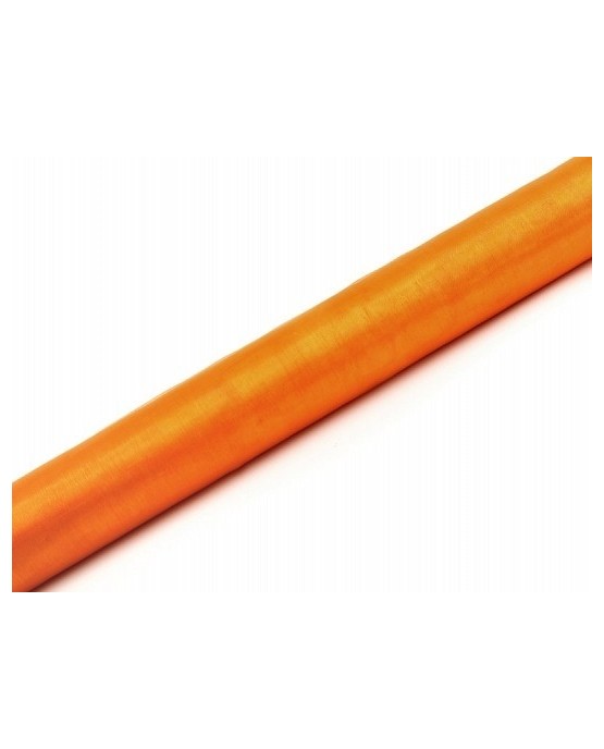 Organza - hladká oranžová 36cmx9m/P121
