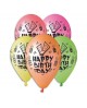 Latexové balóny Happpy Birthday - 30cm 10ks