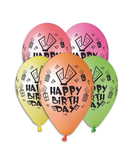 Latexové balóny Happpy Birthday - 30cm 10ks