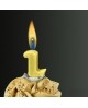 Sviečka - číslo 2 -žltý plameň