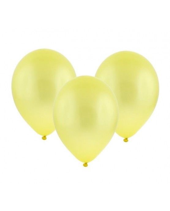 Latexové balóny metalické-žlté 11" 10ks