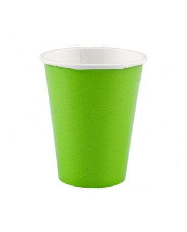 Papierové poháriky zelené 266ml 8ks