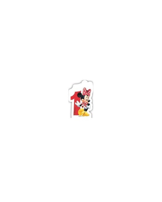 Sviečka Minnie Mouse- Kaviareň - číslica "1" 1ks/P2