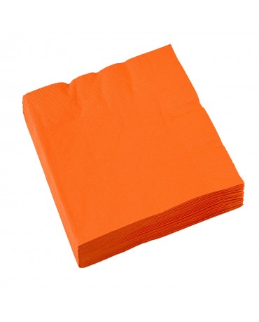 Servítky oranžové 33x33cm 20 ks