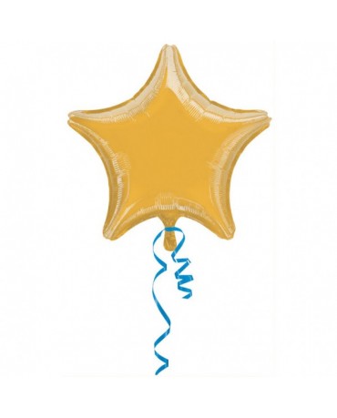 Fóliový balón zlatá hviezda 48cm