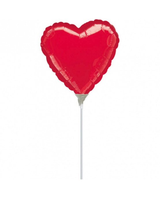 Fóliový balón červené srdce 10cm