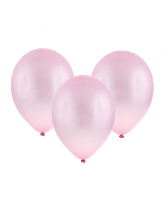 Latexové balóny metalické- ružové 11" 10ks