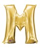 Fól. balón - zlaté M 27x33cm 1ks