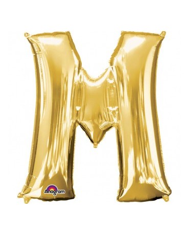 Fól. balón - zlaté M 27x33cm 1ks