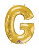 Fól. balón - zlaté G 22x33cm 1ks