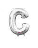 Fóliový balón - strieborné C 22x33cm
