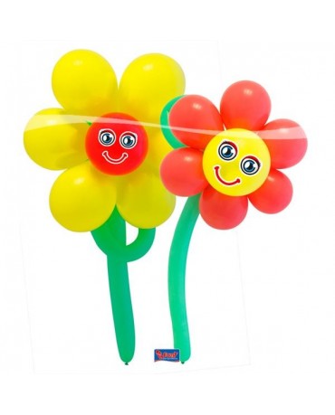 Balónový set kvetinky 2ks