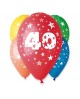 Latexové balóny číslo 40- hviezdy 30cm 10ks