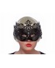 Benátska maska -čierna s ornamentom