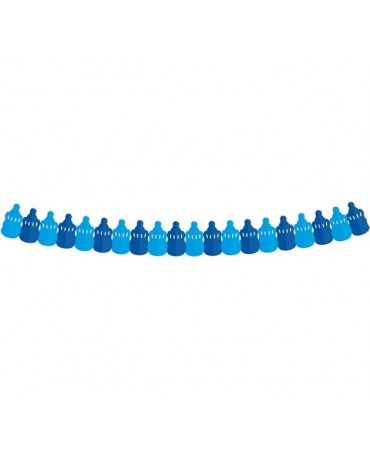 Girlanda dojčenská fľaša- modrá 3,6m