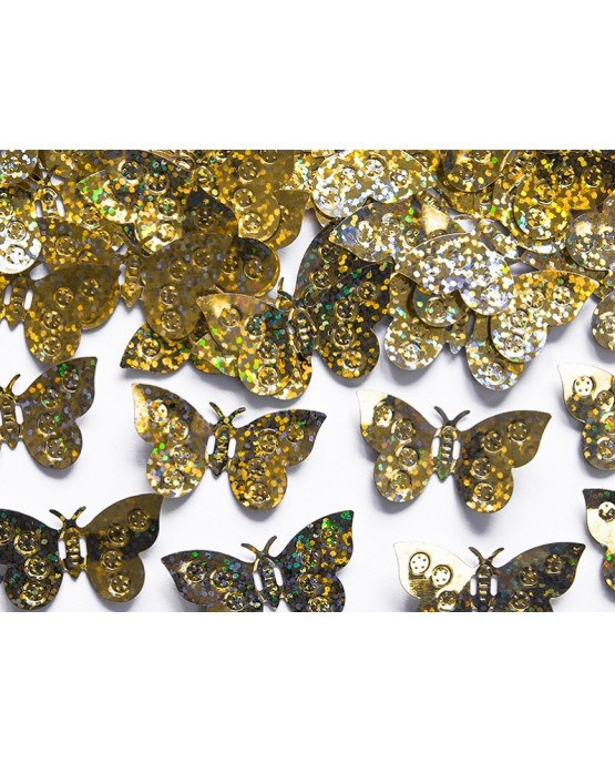 Konfety motýle - zlaté 15g