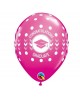 Latexové balóny Congratulations- ružové 11" 10ks