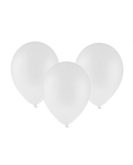 Latexové balóny pastelové -biele 12" 10ks