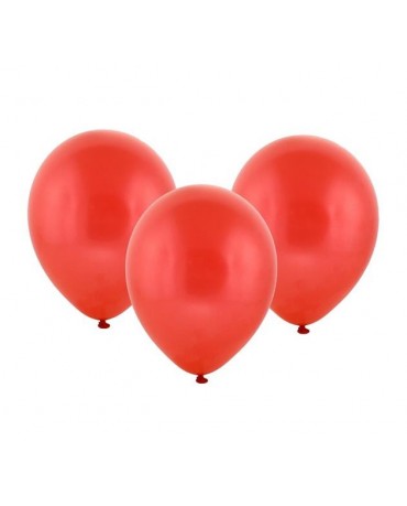 Latexové balóny pastelové -červené 12" 10ks