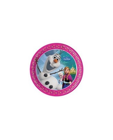 Tanieriky Frozen - Olaf 20 cm - 8 ks