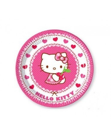 Tanieriky Hello Kitty 23 cm - 8 ks
