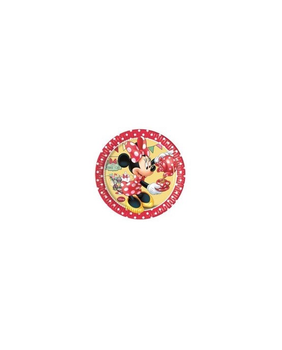 Tanieriky Minnie Mouse - Caffe 20 cm - 8 ks