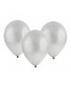 Metalické balóny strieborné 12" 100ks