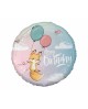Fóliový balón Happy Birthday - líška, 18"