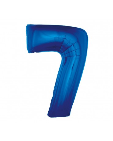 Fóliový balón číslo 7- modrý 92 cm