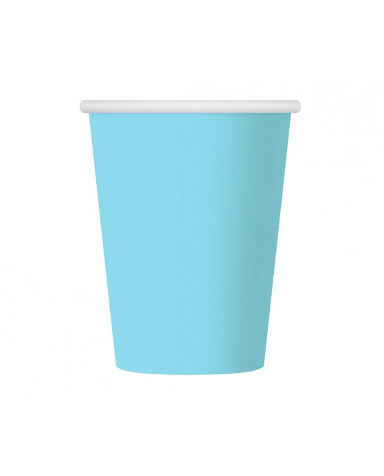 Papierové poháriky modré 250 ml 6ks
