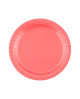 Papierové tanieriky 23 cm korálovo ružové 14ks