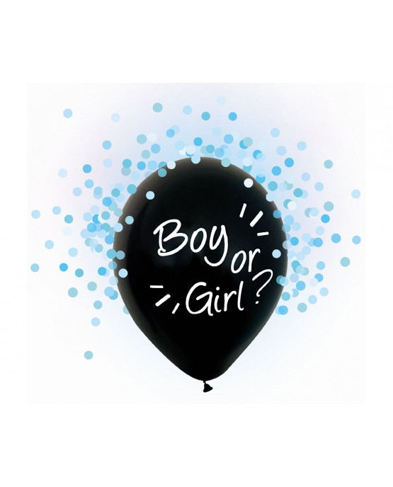 Balón Boy or Girl - ružové konfety