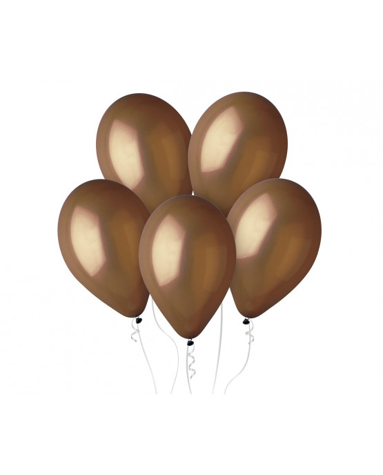 Latexové balóny pastelové - hnedé 12" 10ks