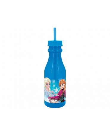Plast. fľaša so slamkou Frozen 500 ml
