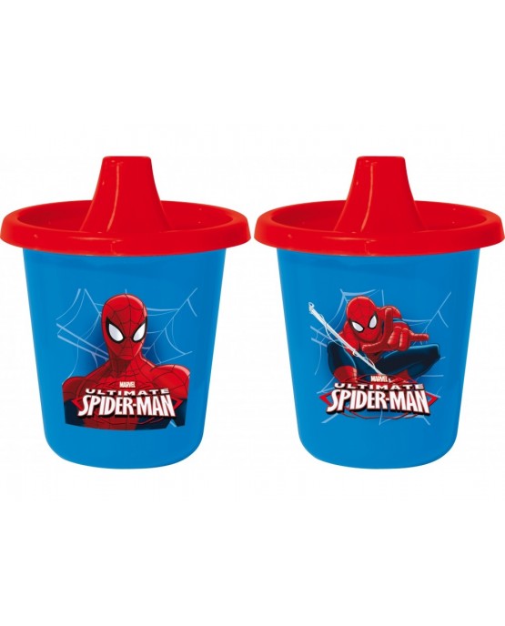 Cestovné plast. hrnčeky Spiderman 2x225 ml