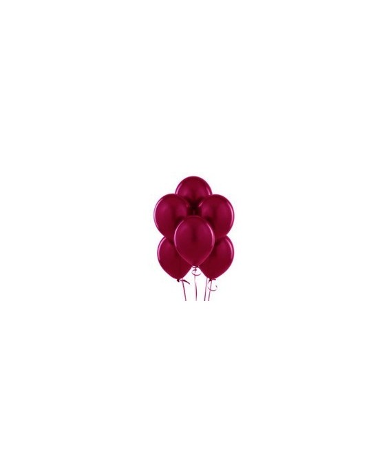 Latexové balóniky pastelové 12" - bordové 10ks 37cm/P17