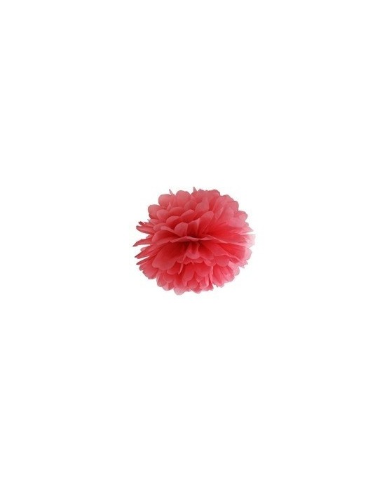 Visiaca dekorácia kvet - červený 35cm 1ks/P3