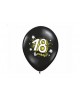 Latexové balóniky Crazy s číslicou 18 - 10ks 37cm/P43