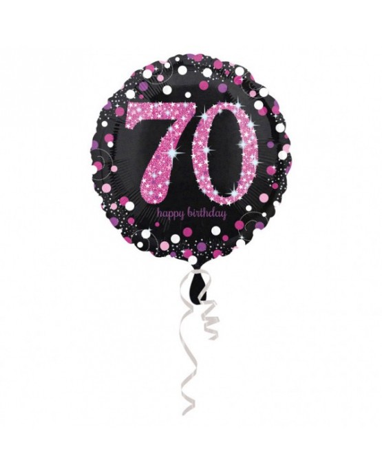 Fól. balón č. 70 - ružový 43cm