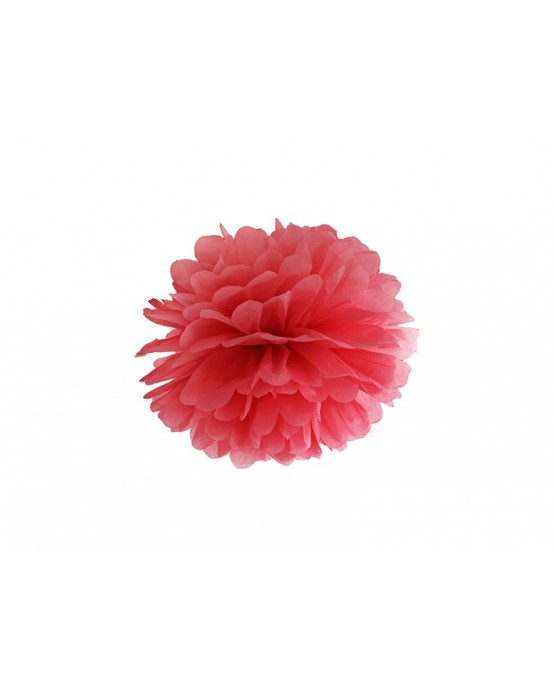 Visiaca dekorácia kvet - červený 25cm 1ks/P4