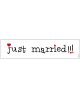Svad. dosky "Just Married"-biele 10ks