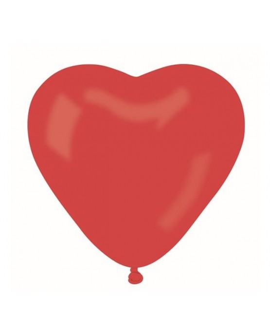Latexový balónik srdce- červené 42cm 10ks/P7