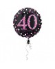 Fól. balón č. 40 - ružový 43cm