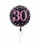 Fól. balón č. 30 - ružový 43cm
