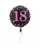Fól. balón č. 18 - ružový 43cm