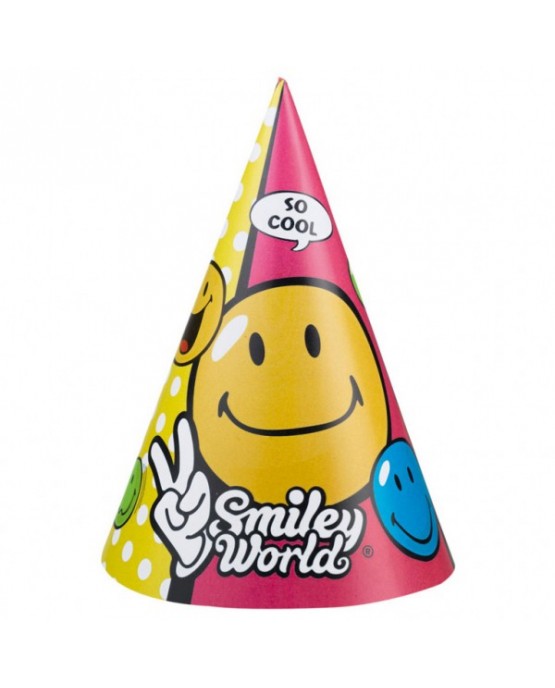 Klobúčiky Smiley World 6ks