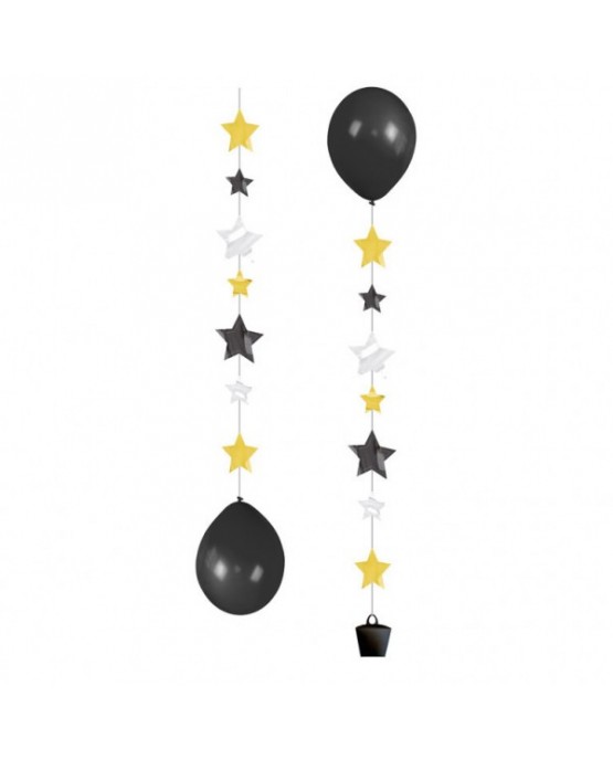 Záves na balóniky - hviezdy 3ks