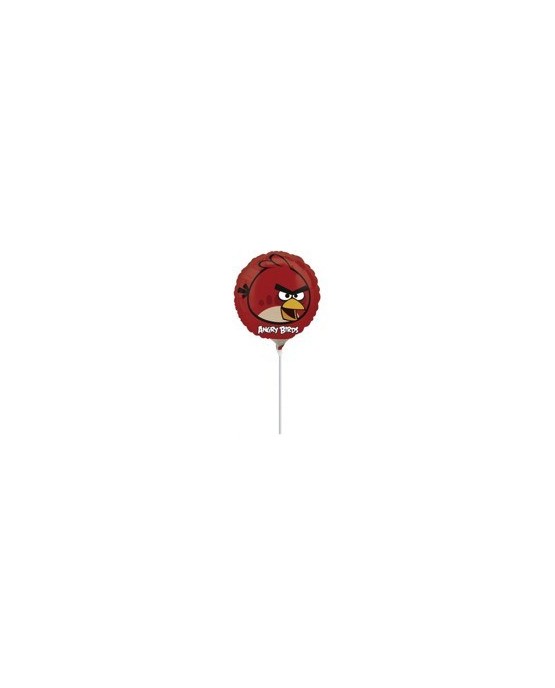 Fóliový balónik s motívom Angry Birds- červený 23cm 1ks/P54